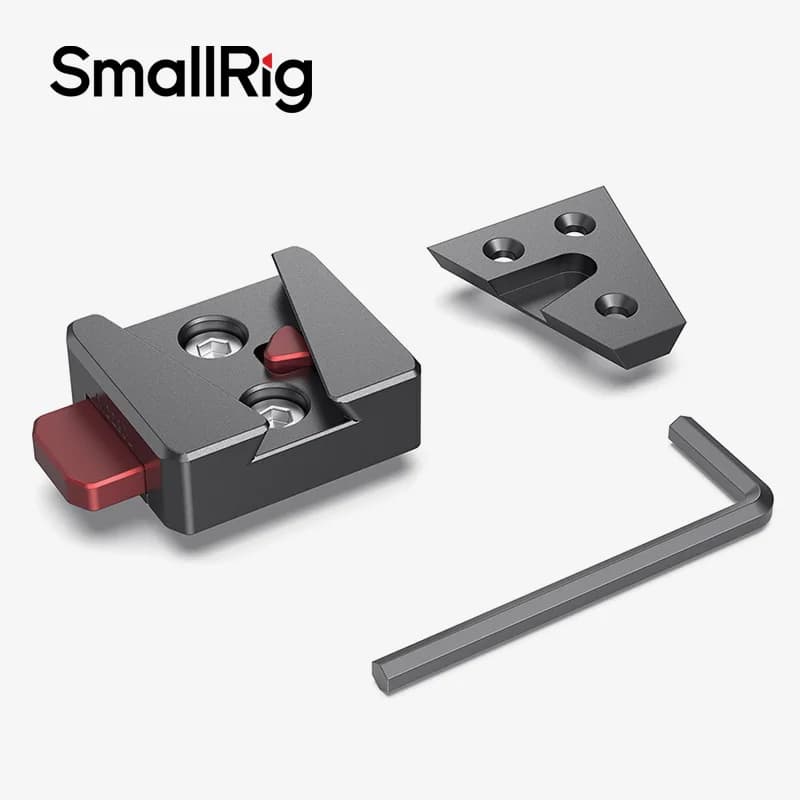 SmallRig Mini V-Lock Assembly Kit, V Mount Battery Plate, Quick Release Set with 1/4"-20 Threaded Holes - MD2801B