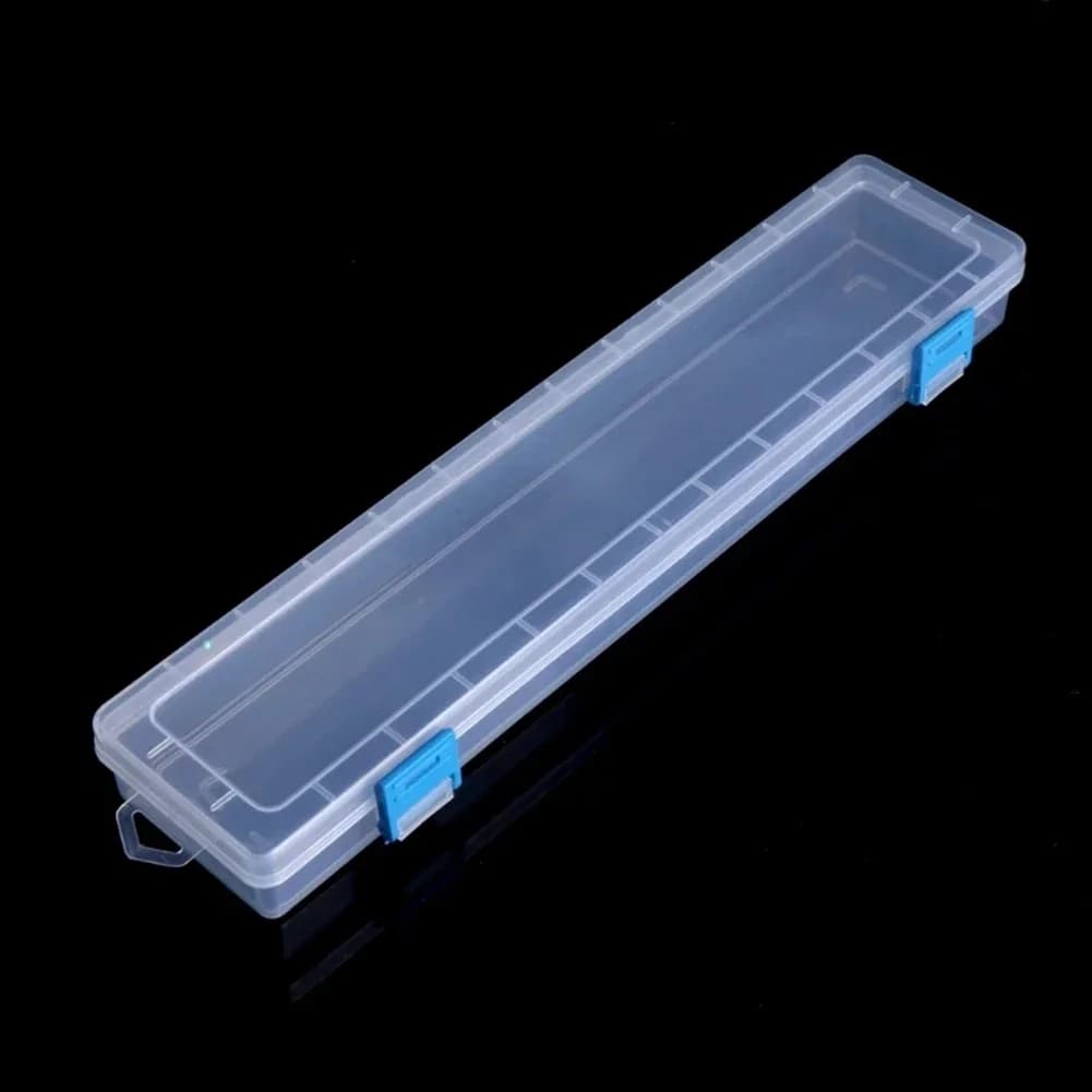 1Pc Scatola di Immagazzinaggio Bianca 33x7x3.5cm Per Pennelli Pittura Matite Penne Acquerello Arti e mestieri Cucito Disegno Protctor Utensili A Mano