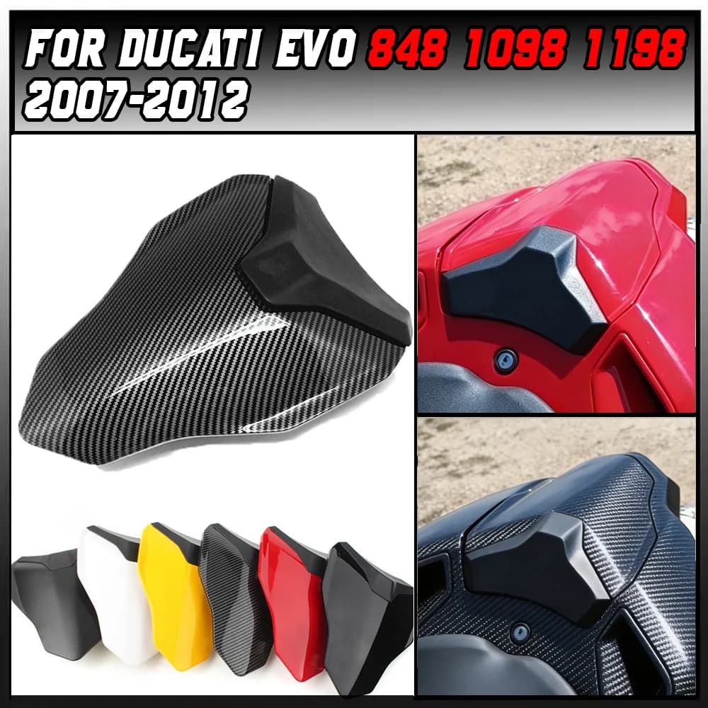 Per Ducati EVO 848 1098 1198 2007 2008 2009 2010 2011 2012 Coperchio Posteriore Sella Passeggero Moto Carena Posteriore