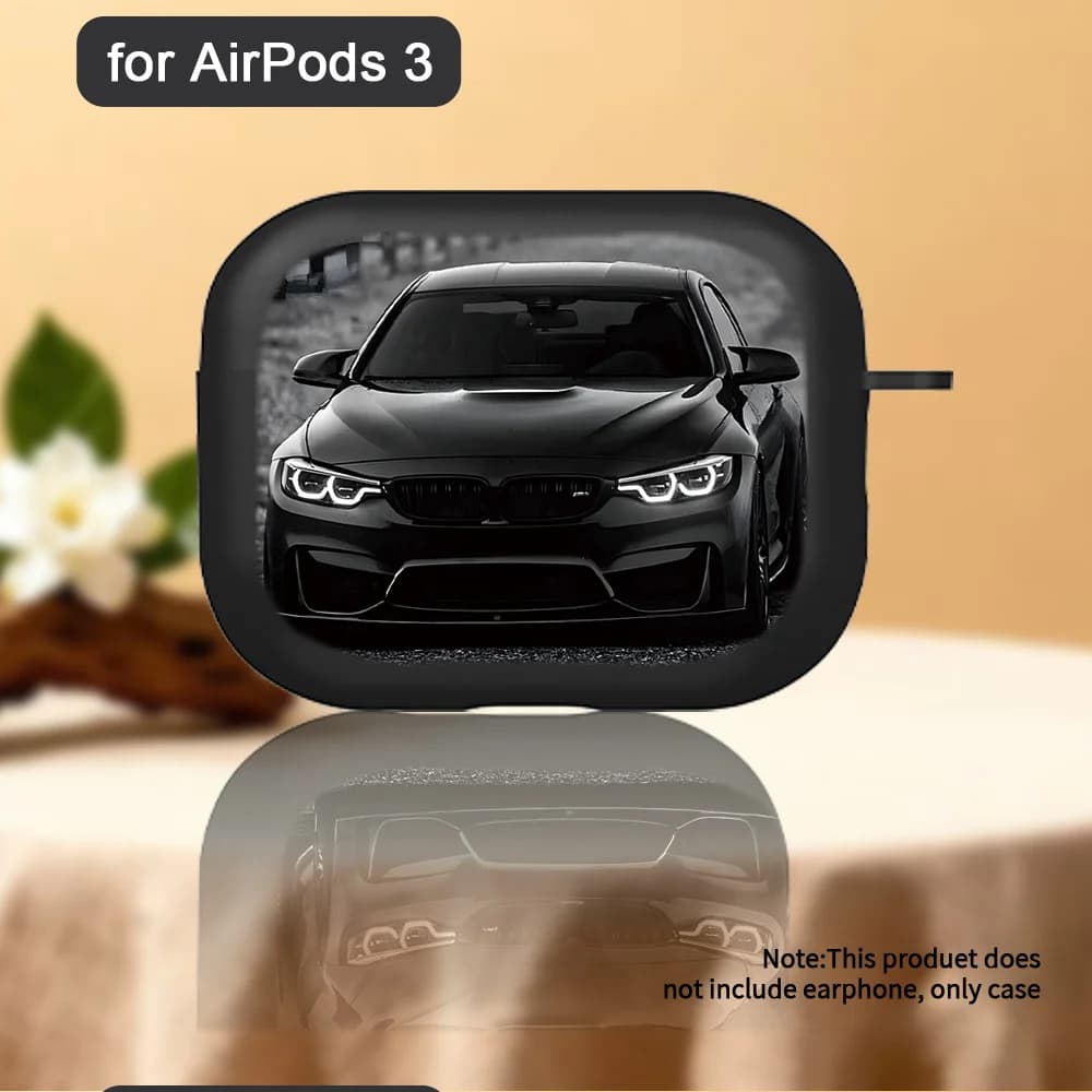 Car printed pattern headphone cover for AirPods Pro2/Pro3/Pro anti drop headphone cover for AirPods 4/3/1/2 shock-absorbing
