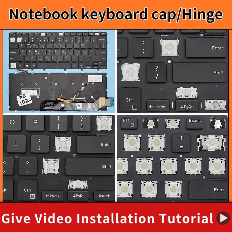 Sostituzione Keycap Key cap cerniera per Dell Vostro 14 5468 5471 Latitude 3379 3390 3490 P61F P69G tastiera