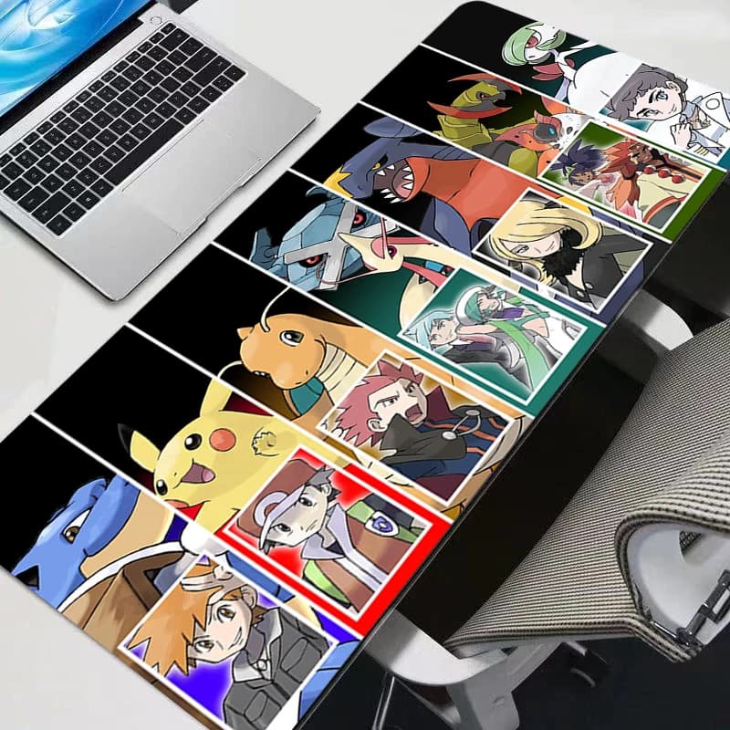 Tappetino per mouse grande XXL per PC, tappetino da scrivania per gamer, Pokemon Pikachu, tappetino da ufficio resistente, tappetino per tastiera, accessori da gioco, mousepad