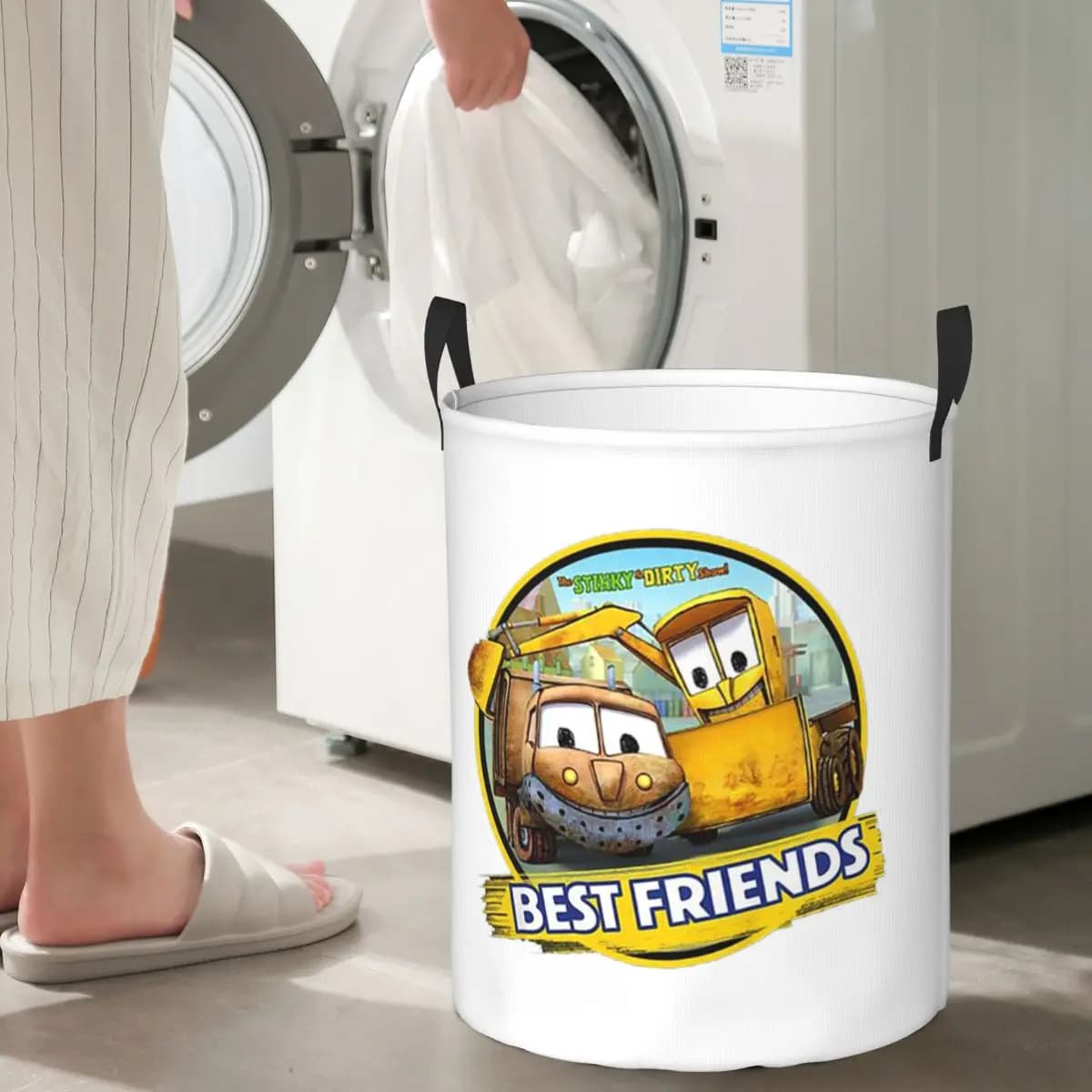 Stinky And Dirty Show Best Friends, Big Bag Waterproof for Garbage Dresses