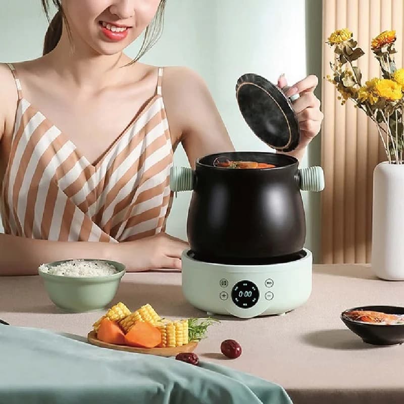 1.8L Casa Intelligente Split Ceramica Medicina Cinese Pentola Salute Pentola Appuntamento Casseruola Elettrica Aut Tenere Al Caldo Multifunzionale 220V