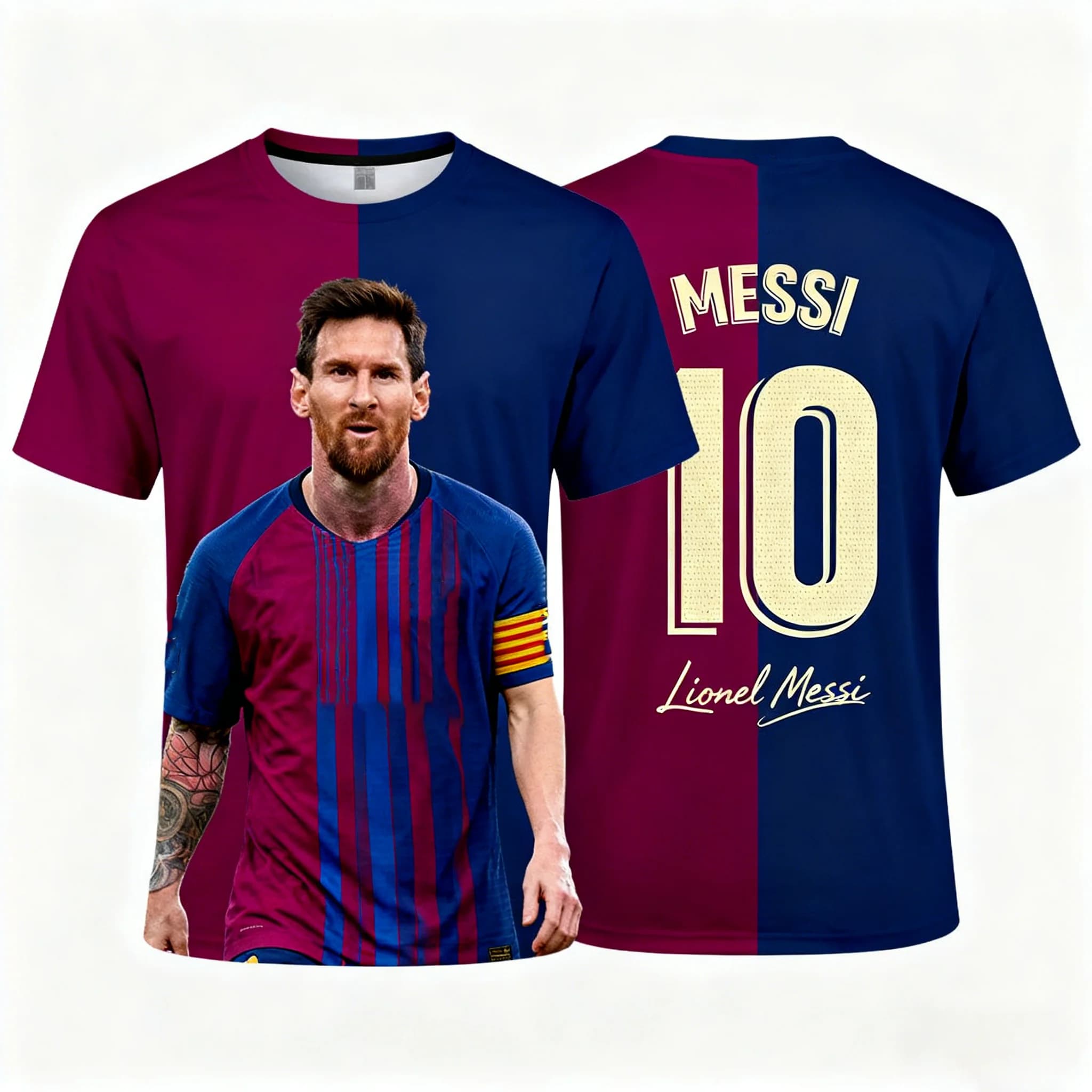 T-shirt da calcio con stampa grafica MESSI Superstar 2026 Top sportivo casual stile maglia commemorativa moda uomo estiva 2026