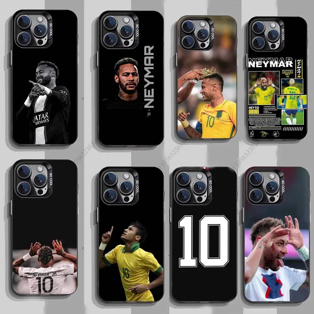 Cover per iPhone 15 16 Pro Max Air SE 11 13 Pro 14 Plus 12 11Pro 15Pro Max 16e con design N-Neymar Football 10