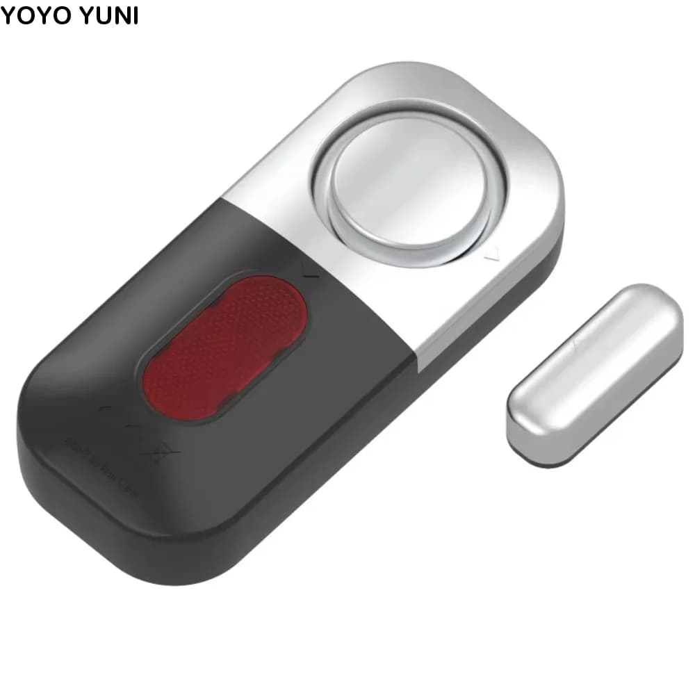 Comodo sensore magnetico antifurto, allarme alimentato a batteria, sensore per finestre in plastica, allarme wireless intelligente ad alto decibel, sicurezza per ufficio