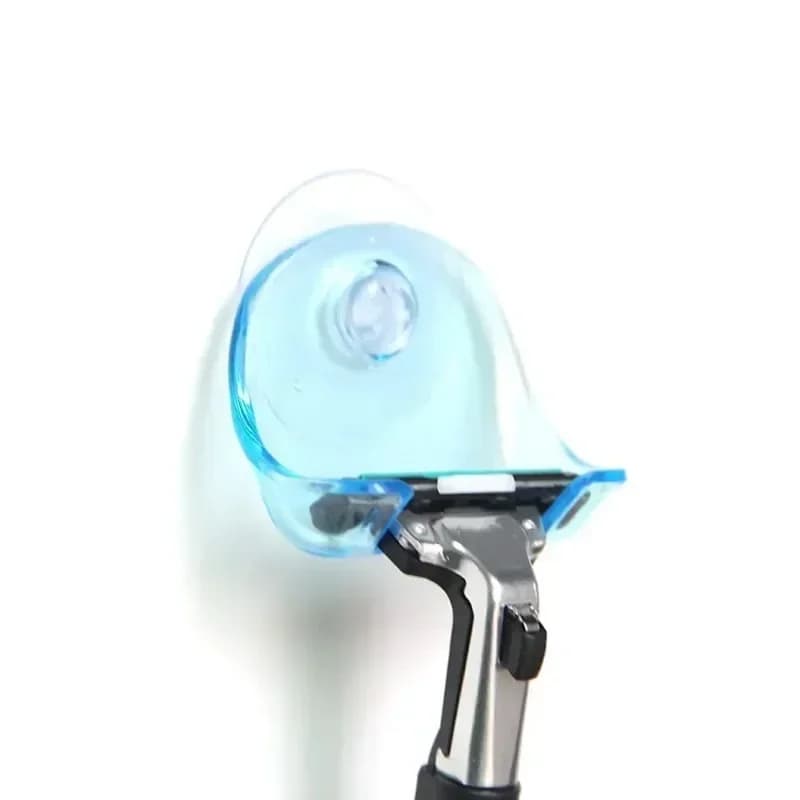 Nuovo Supporto da Parete per Rasoio e Spazzolino da Denti con Ventosa, Pratico Gancio in Plastica per Bagno