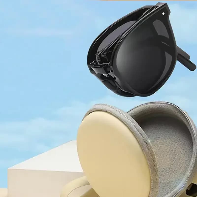 Foldable Sunglasses Women UV 400 Cycling Motor Glasses Eyelasses Men Outdoor Sunglass Eyewear Portable Glasses Case 200000297