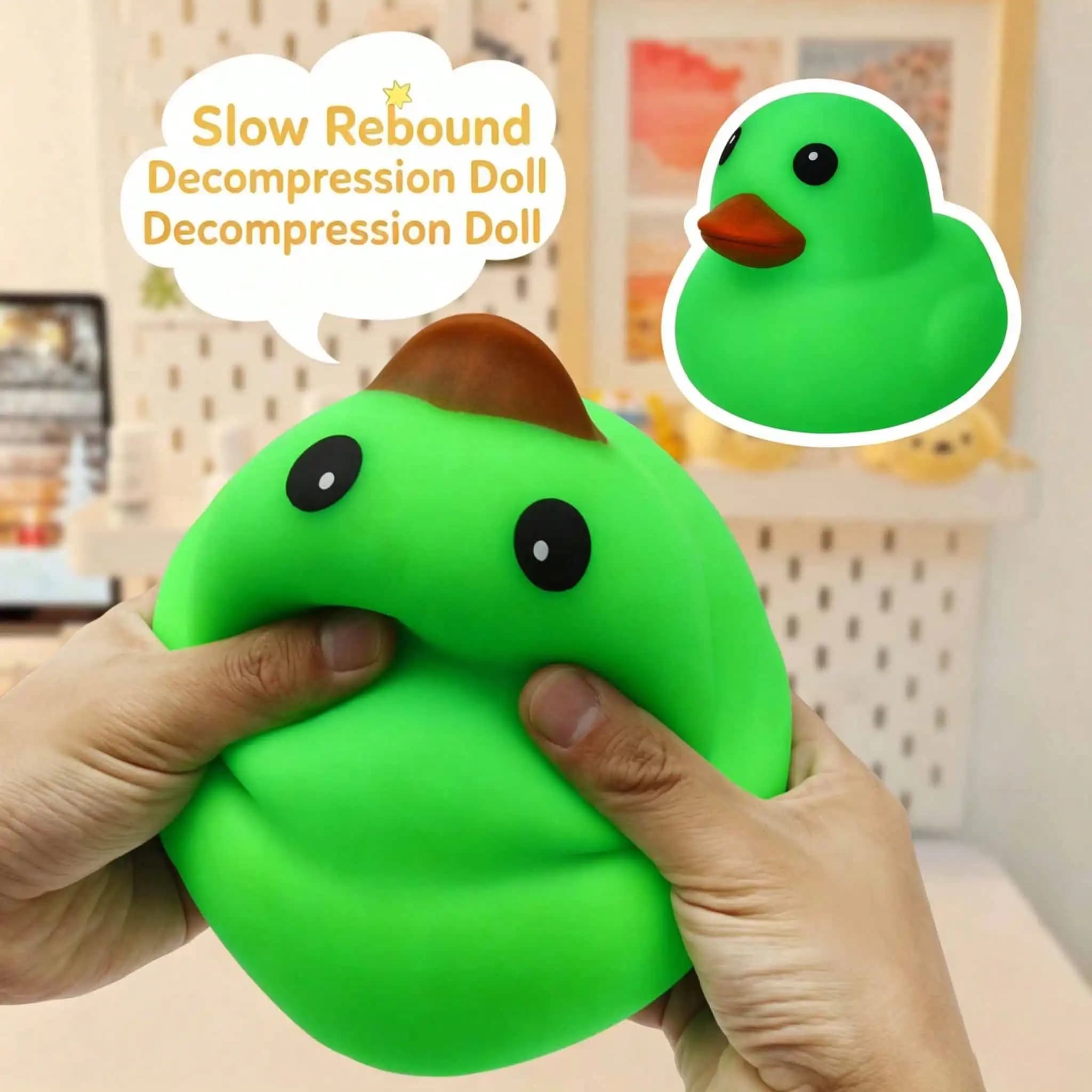 1pc Jumbo Squishy Duck Toy, Creative Slow Rebound Stress Relief Sensory Fidget Toy, Suitable For All Ages, Can Relieve Anxiety, Sensory Squeeze Toy, Calming Toy, Can Be Used As Gift Box Filler, Birthday Gift, Classroom Reward, Christmas Stocking