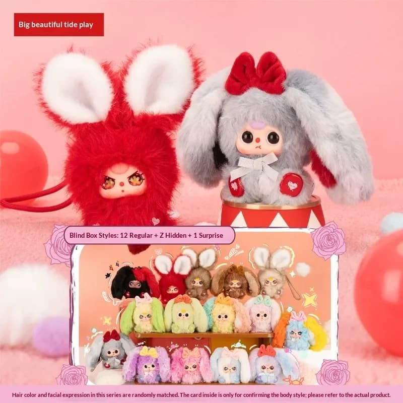 New Collection 2026: Alice Rabbit Town Series Plush Doll for Children of Three Years, Box Surprise Trendy, Pendant Toy, Gift Cute for Girls