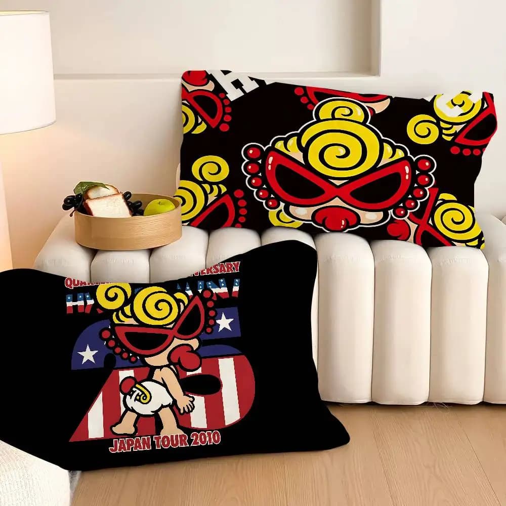 Popolare Cuscino LOGO H-Hysteric M-Mini in Poliestere ad Asciugatura Rapida - Uso Doppio Viaggio e Casa, Leggero e Compatto
