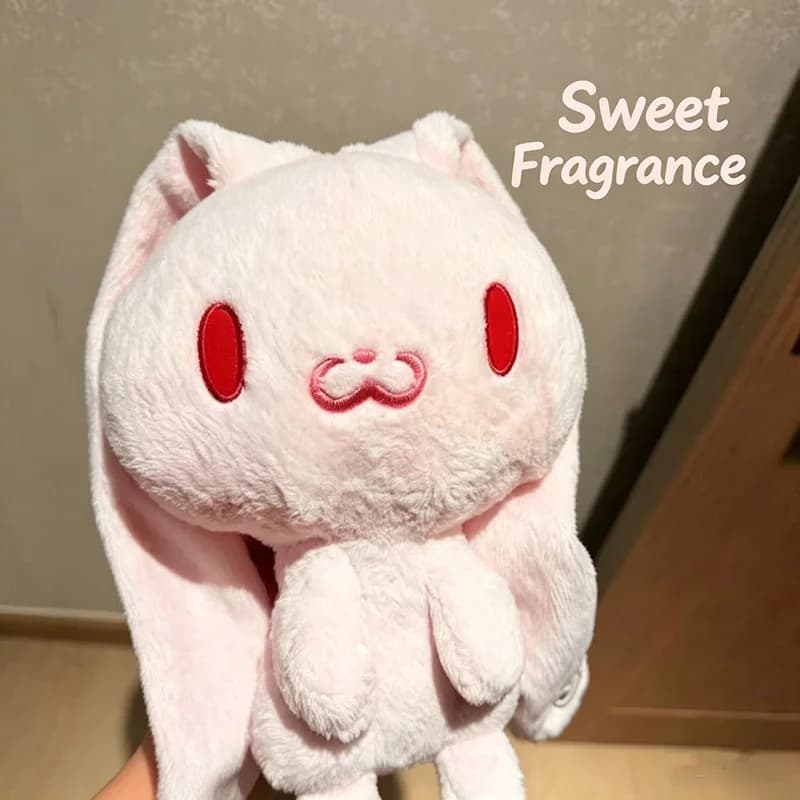 Portachiavi Peluche Coniglio Rosa Kawaii Gloomy Bear 15cm, Ciondolo Coniglio Fatto a Mano Stile Vintage, Charm per Borsa, Giocattolo Morbido Imbottito