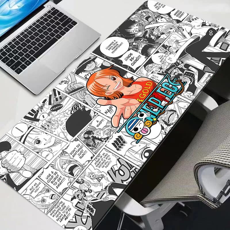 Mouse Pad Rubber One Piece Nami Anime Table Large Gamer Xxl Desk Mat Computer Keyboard Gaming Accessories Carpet Mousepad