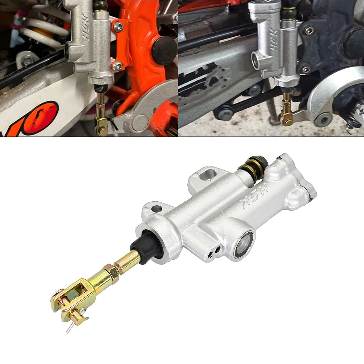 For 50cc 70cc 110cc 125cc 150cc 250cc Kayo T4 T6 BSE ATV Pit Pro Dirt Bike Motorcycle Rear Hydraulic Brake Master Cylinder Pump