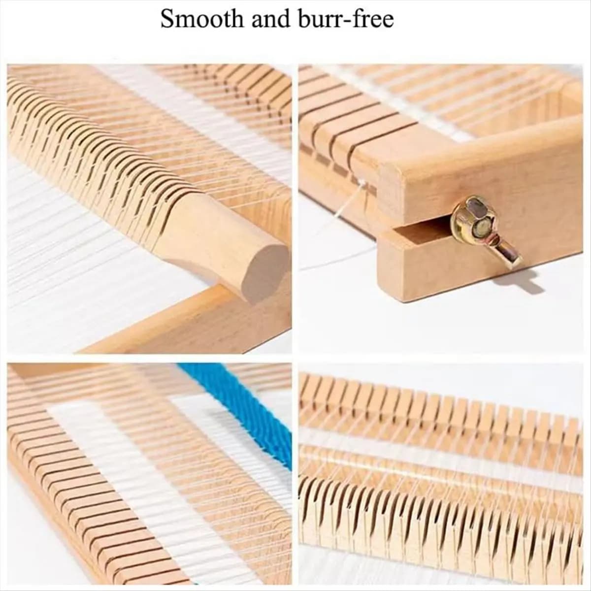 AT16 Weaving- Kit, 15.6 Inch H X 9.85 Inch W Wooden Tapestry Looms, DIY Hand-Knitting Weaving Machine