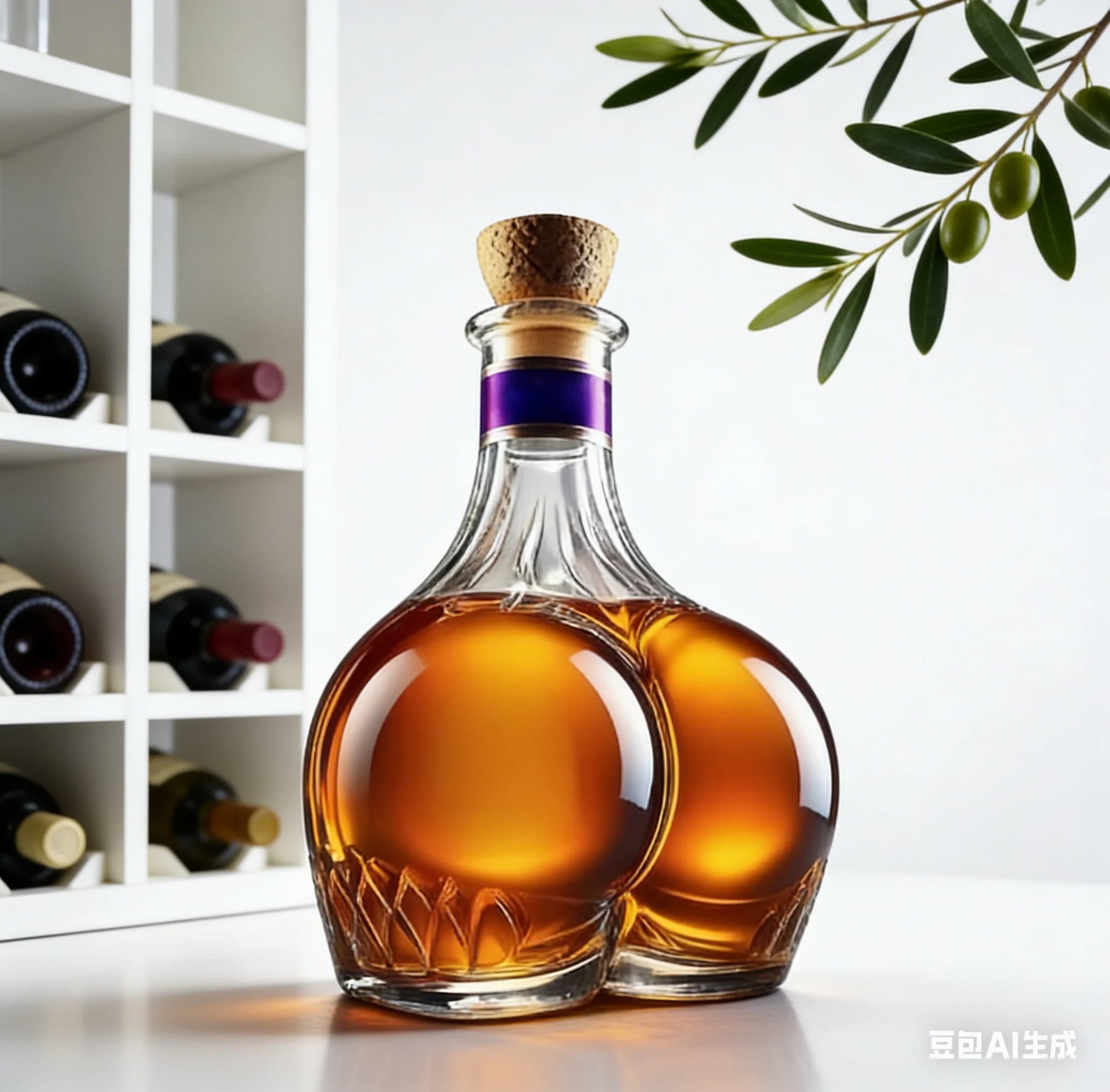Decanter per Whisky Moderno Alpine, Statua Decorativa, Contenitore per Vino, Accessorio Unico per Bar, Porta Bottiglia per Alcolici
