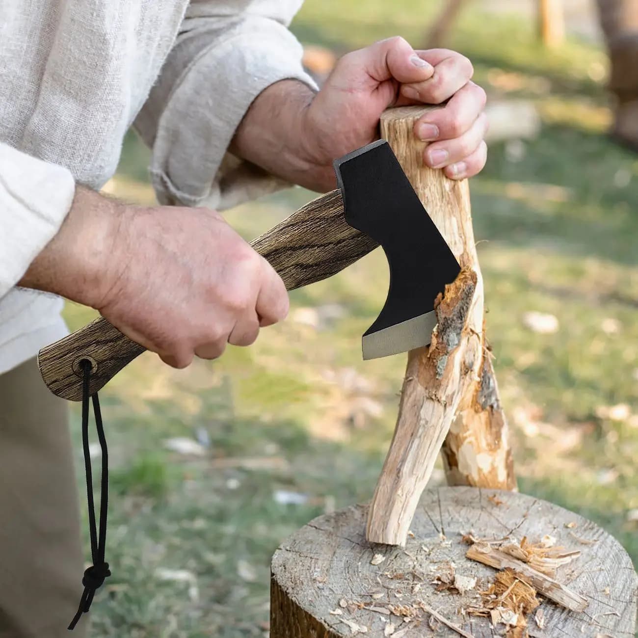 High Carbon Steel Short Handled Niman Axe Camping Chopping Wood Woodworking Axe Outdoor Personalized Self-defense Tactical Axe