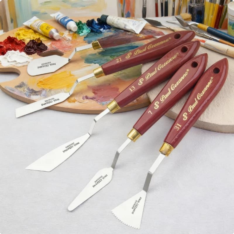 Stainless Steel Pointed Palette Knife Professional Oil Acrylic Paint Mixing Tool Artist Color Blender Canvas Scraper