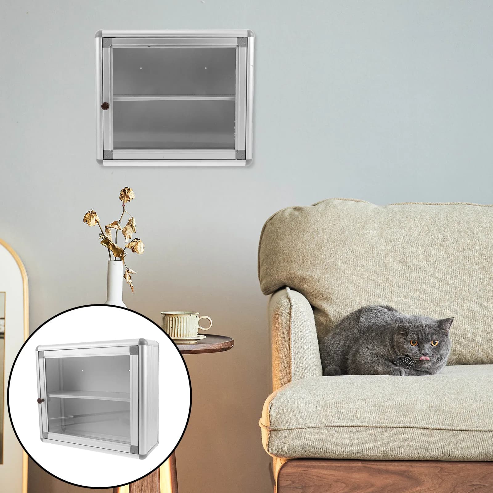 Wall Mount Medicine Box Rectangular Metal Emergency Storage Organizer Tablet Container Home Office Bathroom Storage Case