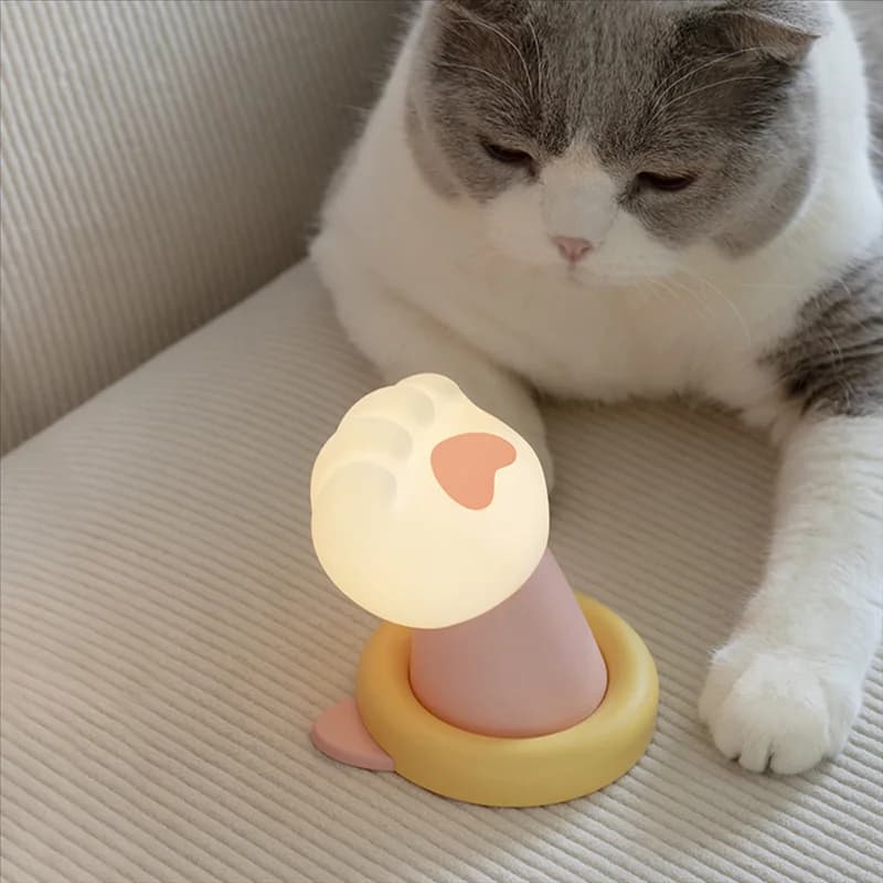 EYFL-LED Luce notturna per bambini Artiglio di gatto Luce notturna Comodino Camera da letto Atmosfera Luce notturna Camera da letto Desktop Piccoli ornamenti