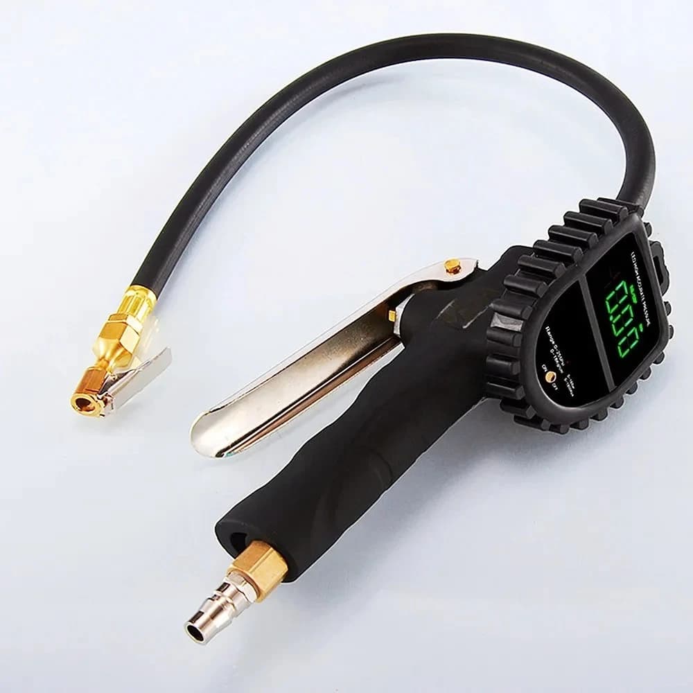 Pistola di gonfiaggio digitale ricaricabile di tipo C, monitor della pressione dei pneumatici per auto, misuratore di sgonfiaggio per gonfiaggio rapido