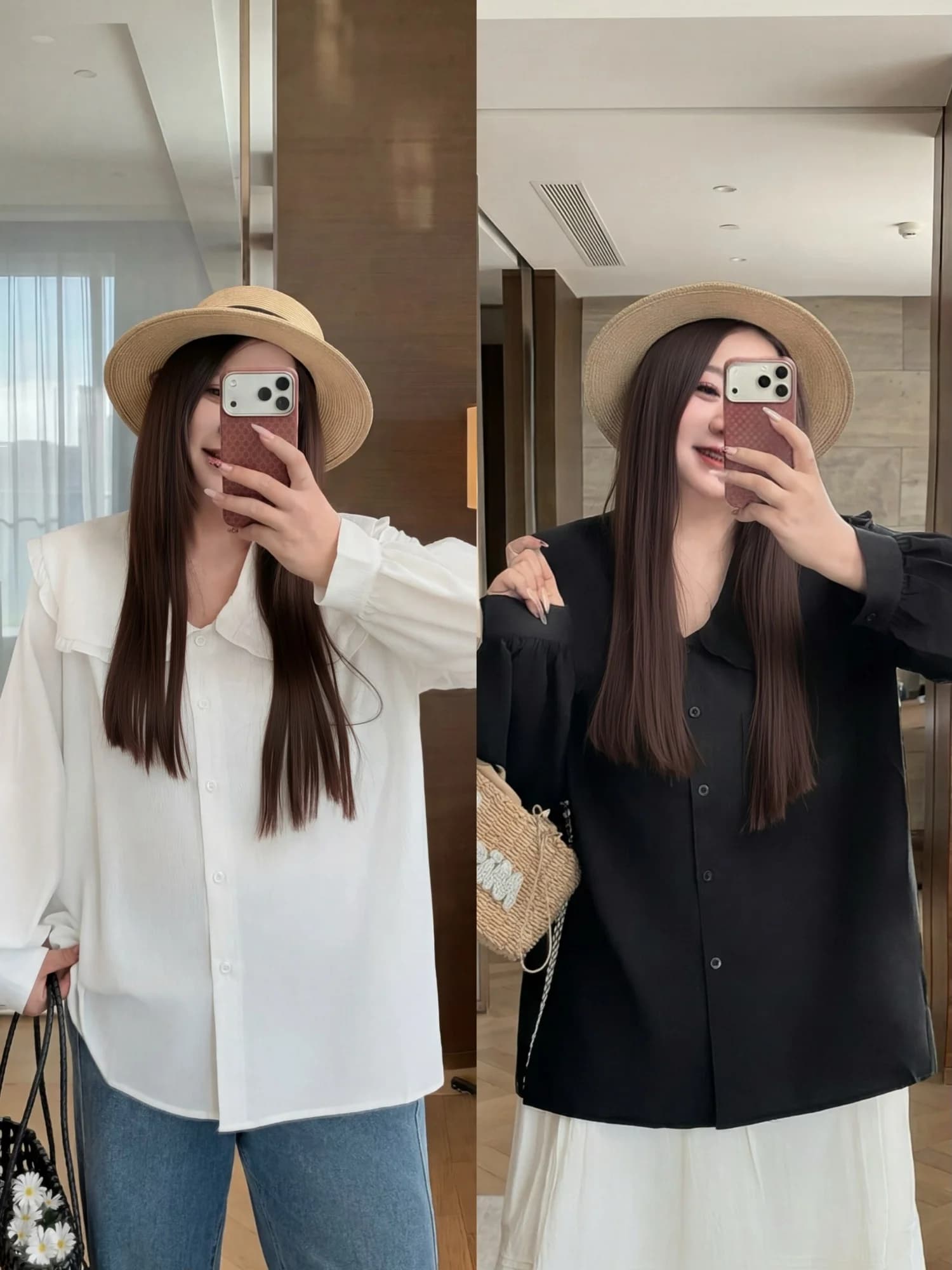 Camicia da donna ampia e spessa, taglie forti, nuova collezione primavera, stile casual, versatile, che nasconde le imperfezioni, effetto snellente, a maniche lunghe, in poliestere