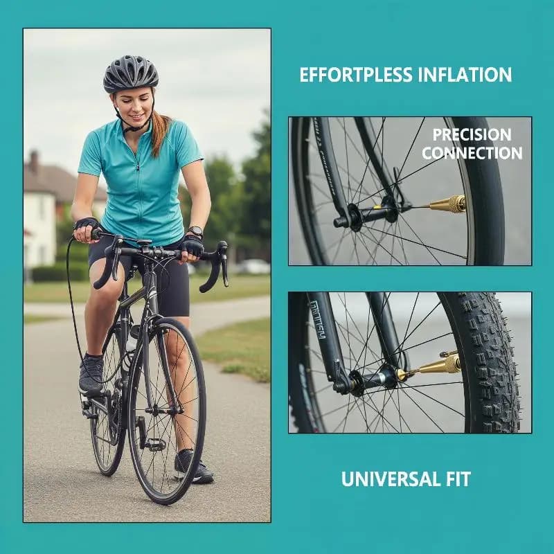 26pcs Copper Bike Valve Adapter Set Pump Inflator Kit For Bicycle Tires Football Cycling Accessories