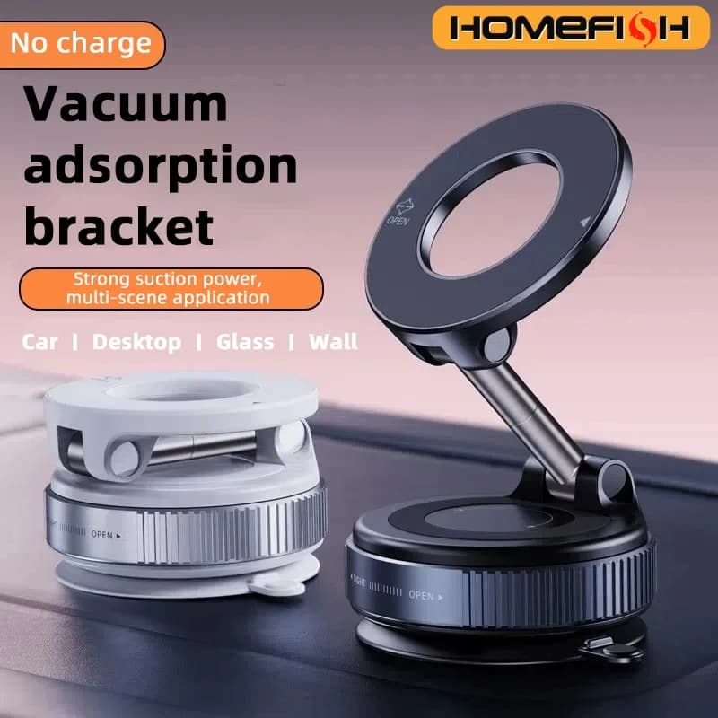 Magnetic phone support HOMEFISH K007|Three axle rotation for a free adjustment.A convenient choice for multiple scenarios.