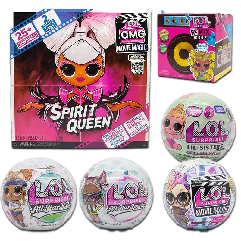 MGA L.O.L. Surprise OMG Movie Magic Spirit Queen Fashion Mystery Blind Box Gifts Toy Model Anime Figures Collect Ornaments