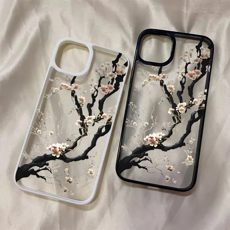 Chinese Plum Blossom Artistic Case for Samsung Galaxy S26 S25 FE A56 A36 A55 A54 A53 A06 A16 A15 A35 A34 5G S23 S24 Ultra Cover