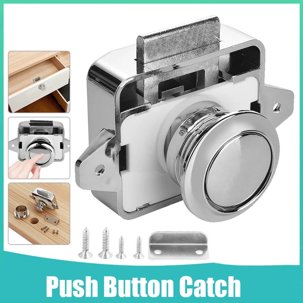 Pulsante di chiusura serratura armadio porta Camper armadio Camper Caravan manopola di chiusura cassetto chiusura Hardware di sicurezza serrature