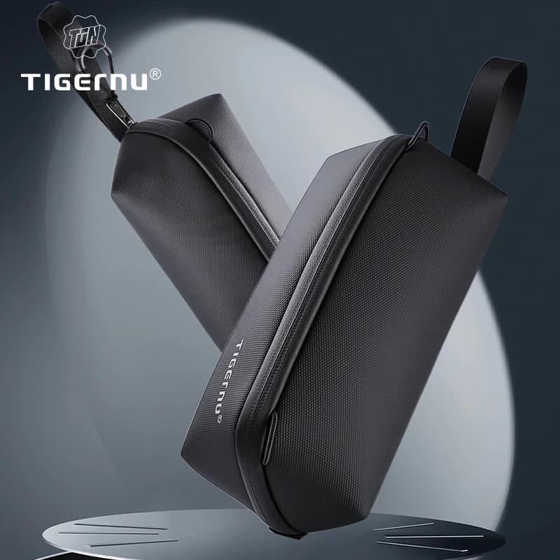 Borsa piccola Tigernu per viaggi, pochette da uomo, borse a mano impermeabili in TPU, borsa portatile da uomo per fotocamera PTZ POCKET 3
