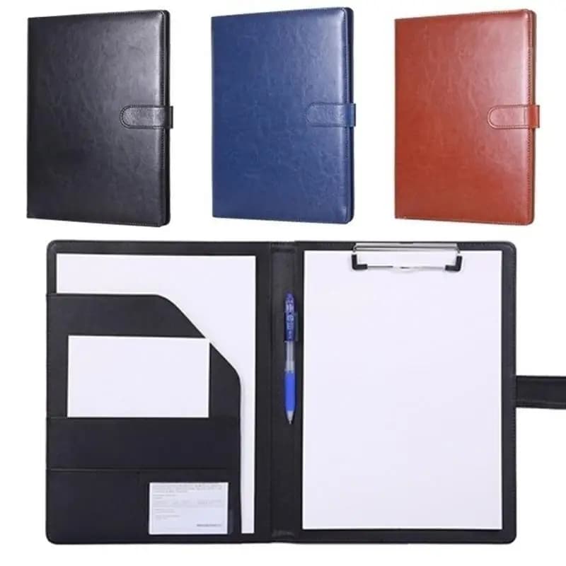 Multifunctional A4 PU Leather Conference Folder Business Contract File Binder Office Stationery Desk Organizer