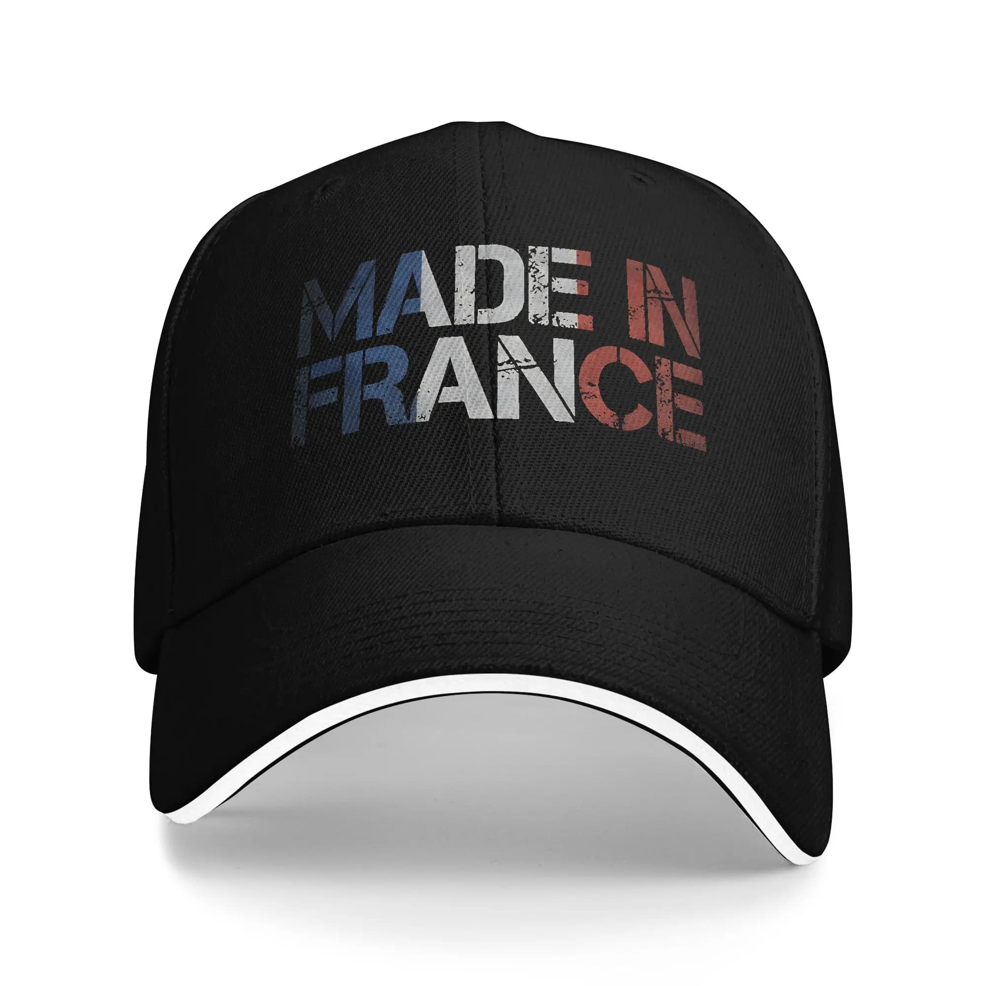Summer France French Flag Golf Hat Unisex Style Snapback Cap Daily Golf Adjustable Sun Caps