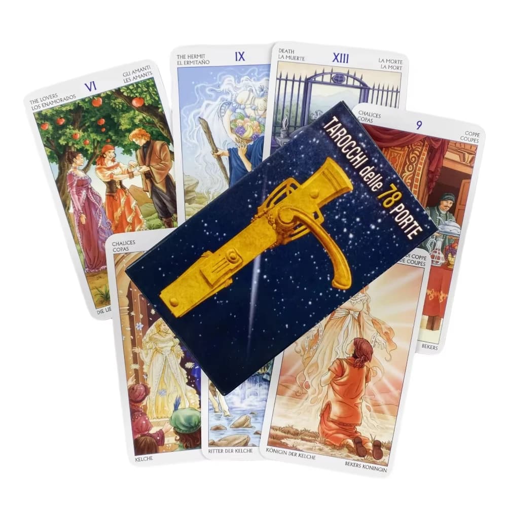 Tarocchi delle 78 porte Oracle Card Party Game Misterioso mazzo di divinazione Party Tarocchi Card