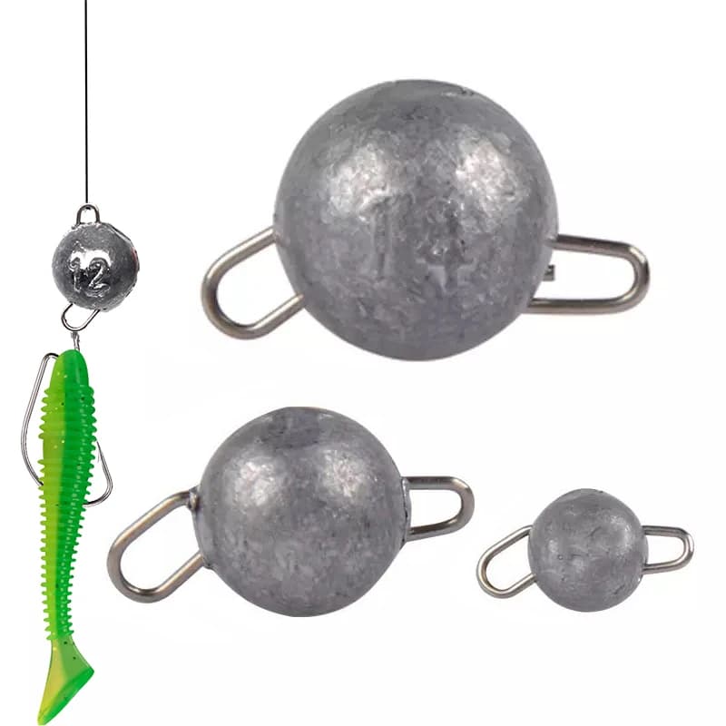 5 pcs/lot Fishing weight Zavorra 3g-28g Deep Water Ball weight with Round Sliding Slipper Zavorra Fishing Equipment Accessories