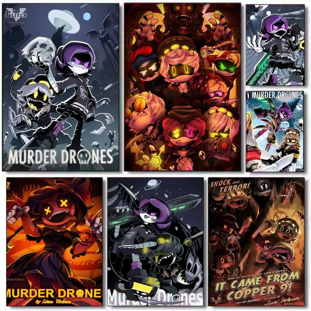 Poster del film classico M-Murder Drones, pittura adesiva con stampe, decorazione per la casa, la camera da letto, il soggiorno, idea regalo