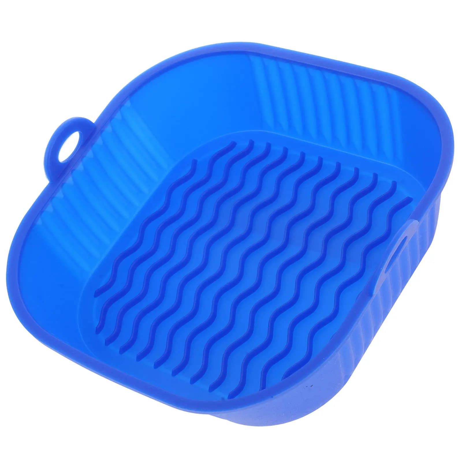 Reusable Silicone Inserts for Air Fryer Foldable Nonstick Baking Tray with Raised for Even Cooking Compatible with