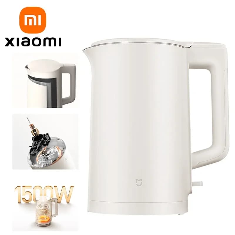 XIAOMI MIJIA Bollitore elettrico C1 Veloce bollente a caldo in acciaio 1500W Bollitore per acqua Teiera 1.5L Bollitori elettrici intelligenti per la casa 220V