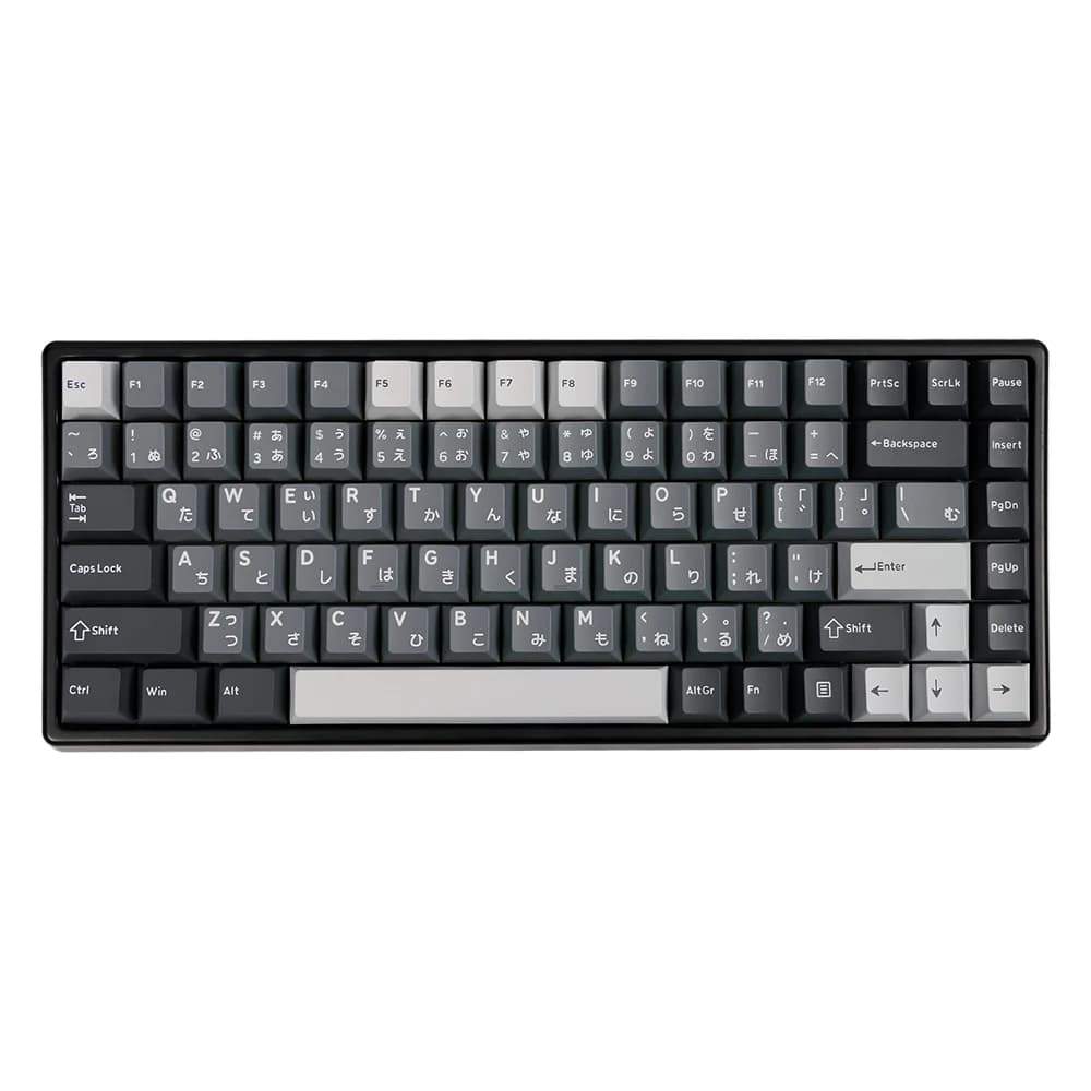 GJ Apollo Keycap Set PBT Doubleshot Keycap Cherry Mechanical Keyboard Profile Laser Hirigana Cryillic Hangual English Alice