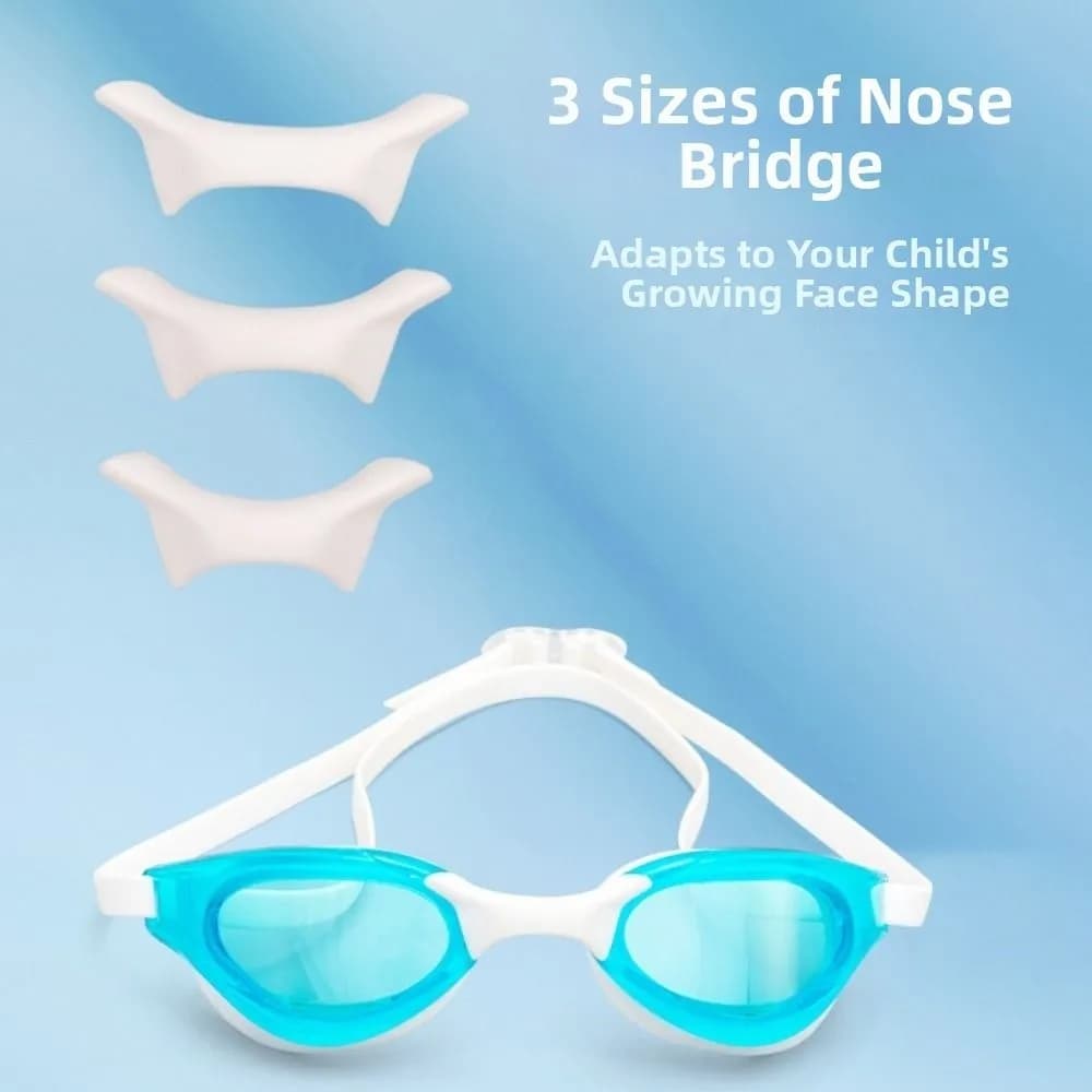 Adult Swimwear with HD Vision, Adjustable UV Protection, Waterproof, Non-slip, Professional Eyewear for Open Swimming
