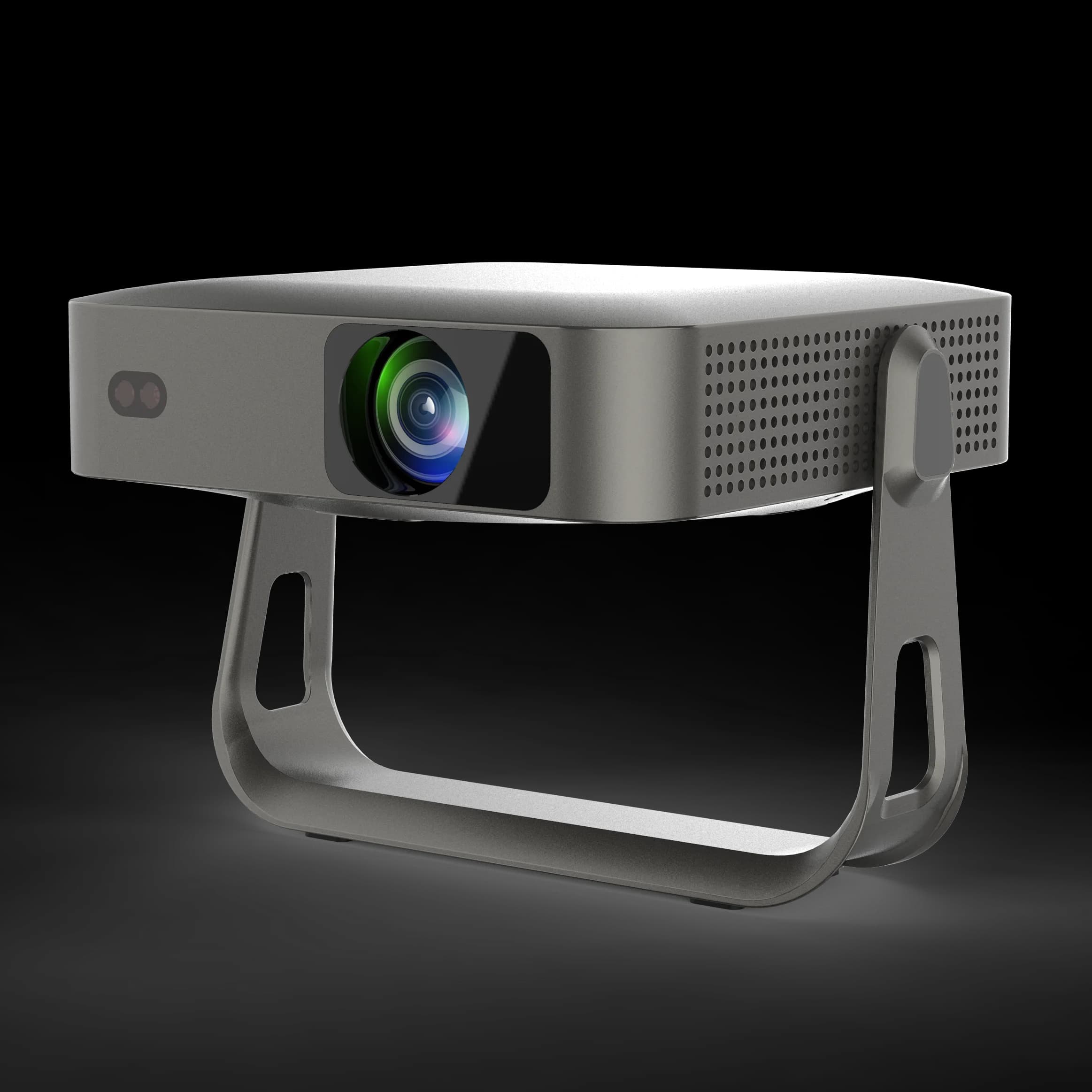 Mini proiettore intelligente 1080P Messa a fuoco automatica portatile per montaggio a soffitto Android intelligente