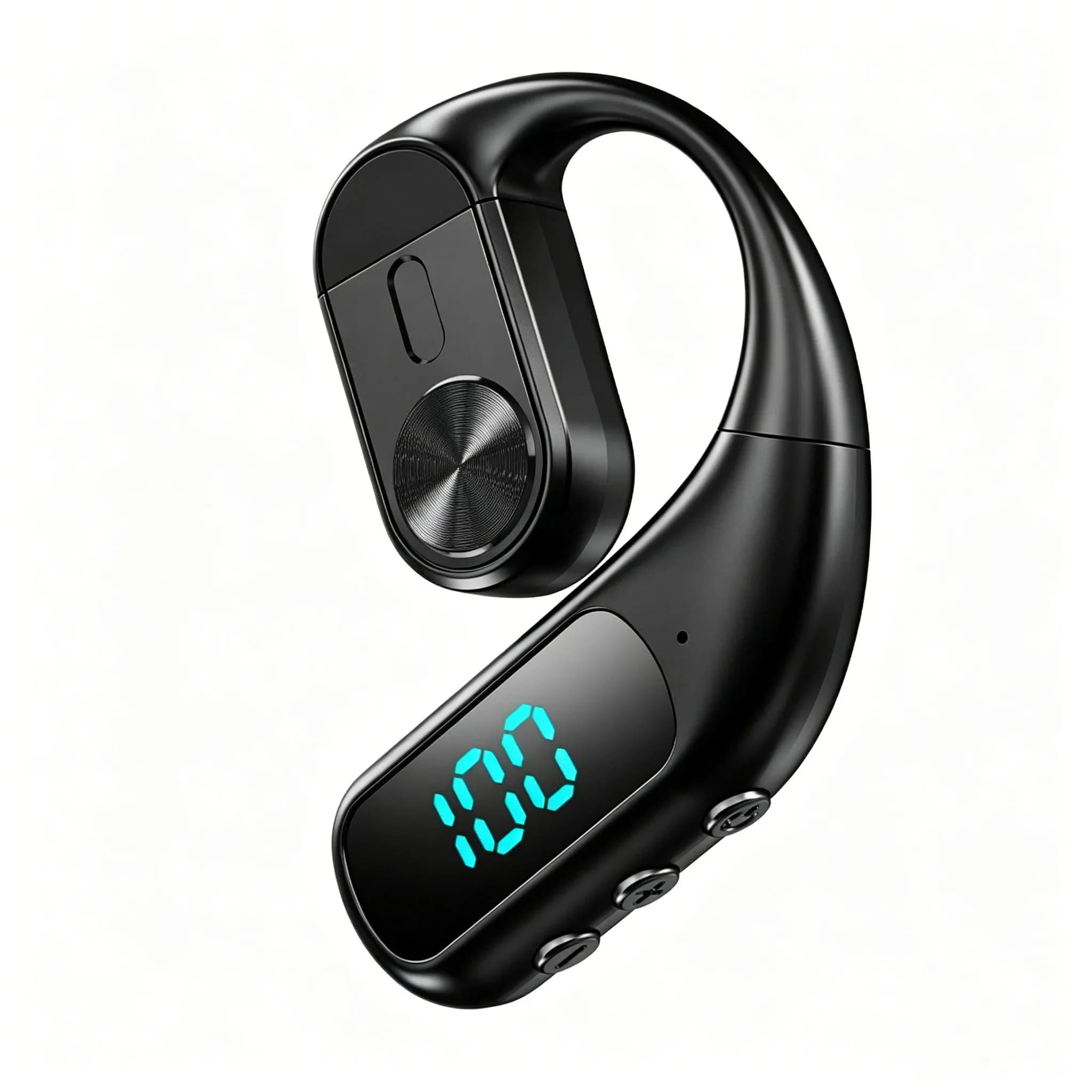 Cuffie Bluetooth Wireless con Microfono, Auricolari a Conduzione Aerea, Cancellazione del Rumore Intelligente AI, Headset per Conversazioni Hands-Free