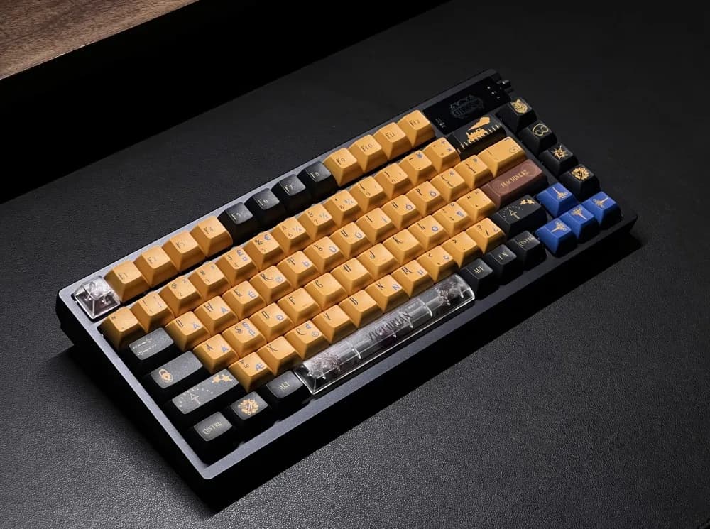140 Keys/set Steampunk PBT Sublimation PBT Sublimation Covers KCA Profile for Mechanical Keyboard MX Custom Switch