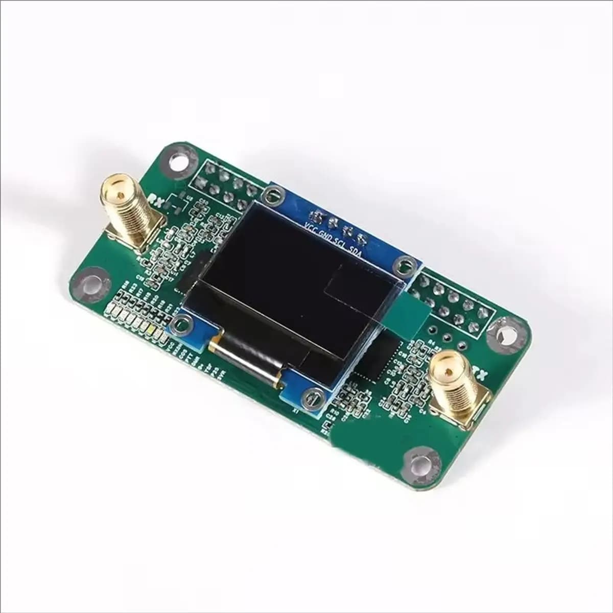 Hotspot T19C Duplex MMDVM-Hs-Dual-Hat con Antenna Integrata UHF VHF, Supporto P25 DMR YSF per Raspberry Pi + OLED + Case
