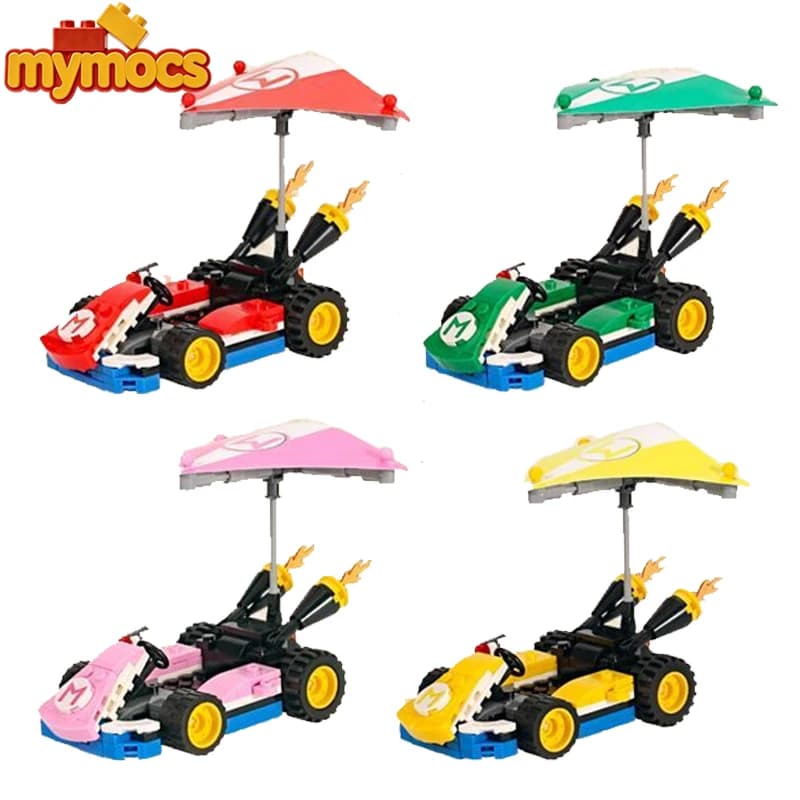 Mymocs Ideas MOC Game Standard Kart Bricks Racing Car Sets Compatible 72032 Creative Building Blocks Kid Toys Adult Gift