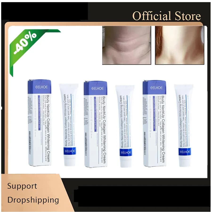 1/2/3 pieces collagen cream for neck moisturizing firming lifting for neck double chin reducer skin care lines