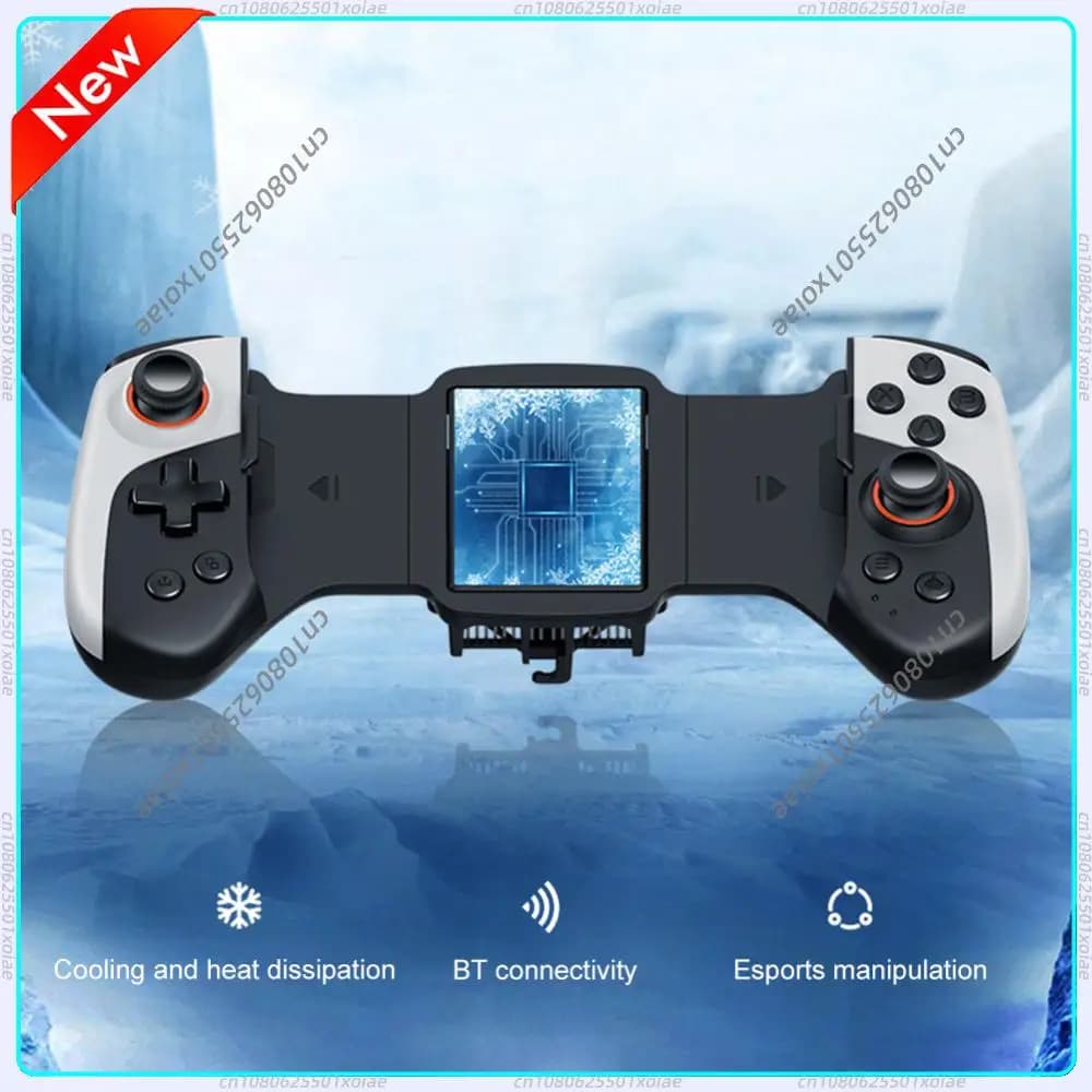 JK02 Telescopic Gamepad Controller Semiconductor Radiator Game Cooler Handle For IOS/Switch/Android Mobile Phone Gaming Joystick
