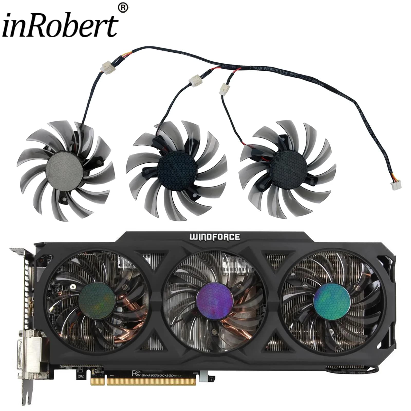 75 mm T 128010 SM PLD08010S12H Ventole di raffreddamento a 2 pin 3 pin per Gigabyte AMD Radeon R9 270X 280X 290X WINDFORCE 3X Ventola per scheda video